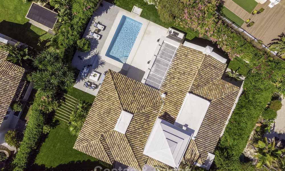 Elegant and luxurious Mediterranean style villa for sale, completely renovated, in Nueva Andalucia’s Golf Valley, Marbella 14218