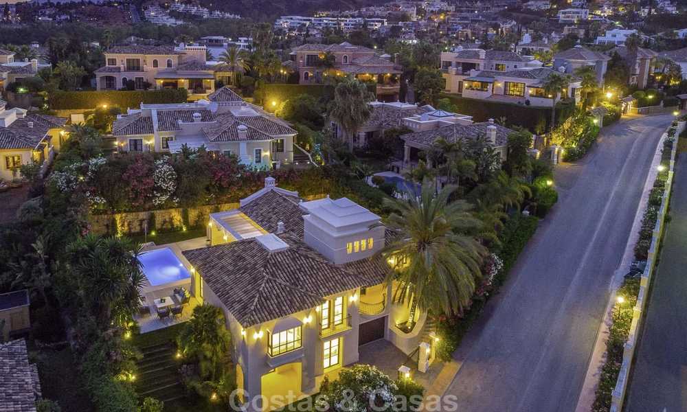 Elegant and luxurious Mediterranean style villa for sale, completely renovated, in Nueva Andalucia’s Golf Valley, Marbella 14234