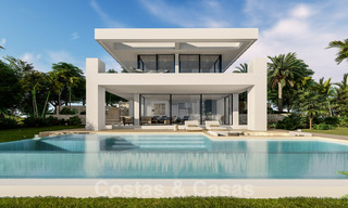 Brand new modern contemporary luxury villas for sale, frontline golf on the New Golden Mile, between Marbella and Estepona 33620 