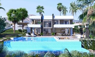 Brand new modern contemporary luxury villas for sale, frontline golf on the New Golden Mile, between Marbella and Estepona 46157 