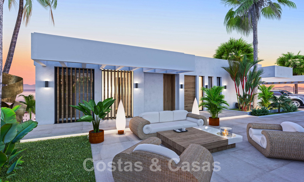 Brand new modern contemporary luxury villas for sale, frontline golf on the New Golden Mile, between Marbella and Estepona 46159