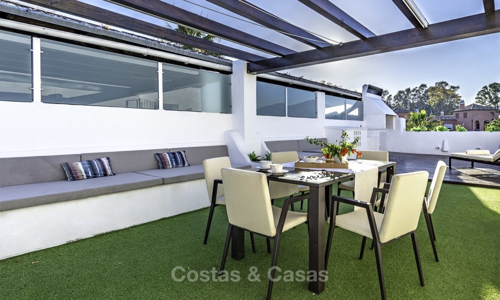 Gigantic, very stylish 4-bedroom penthouse apartment for sale in a prestigious beachside complex, Marbella - Estepona 14355