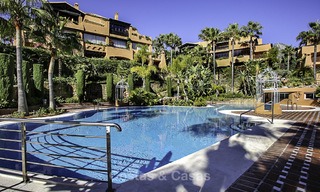 Attractive spacious garden apartment for sale in a prestigious Sierra Blanca complex on the Golden Mile in Marbella 14363 