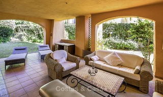 Attractive spacious garden apartment for sale in a prestigious Sierra Blanca complex on the Golden Mile in Marbella 14368 