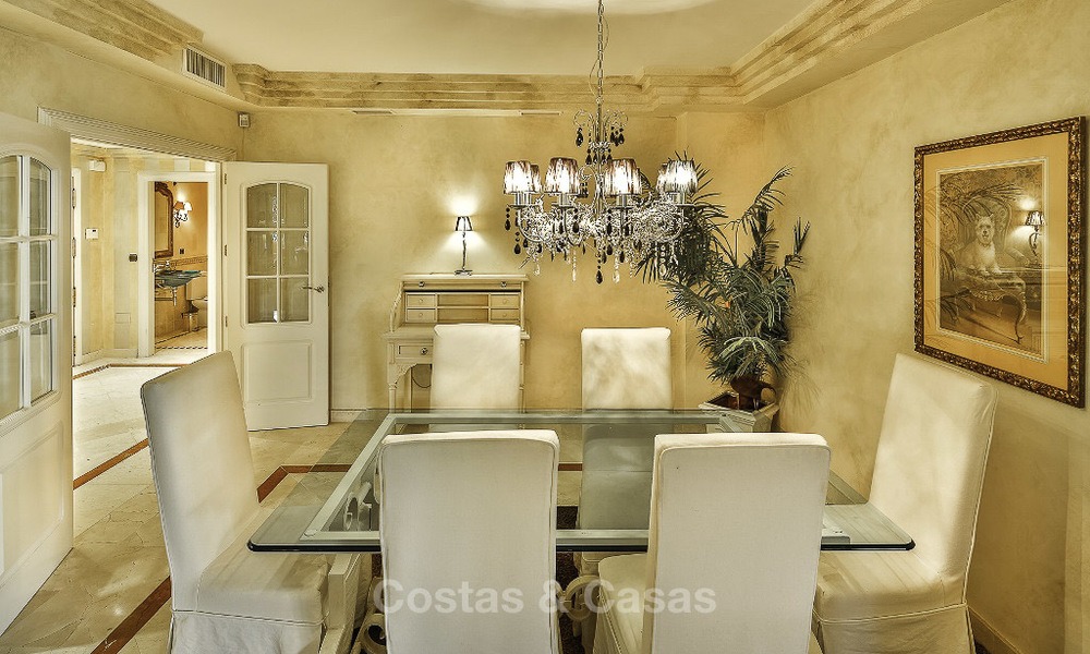 Attractive spacious garden apartment for sale in a prestigious Sierra Blanca complex on the Golden Mile in Marbella 14373