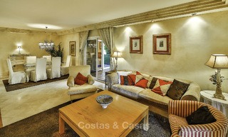 Attractive spacious garden apartment for sale in a prestigious Sierra Blanca complex on the Golden Mile in Marbella 14374 