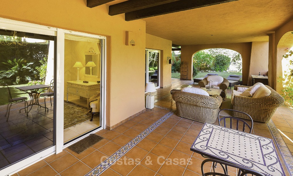 Attractive spacious garden apartment for sale in a prestigious Sierra Blanca complex on the Golden Mile in Marbella 14381
