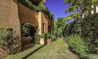 Attractive spacious garden apartment for sale in a prestigious Sierra Blanca complex on the Golden Mile in Marbella 14384 