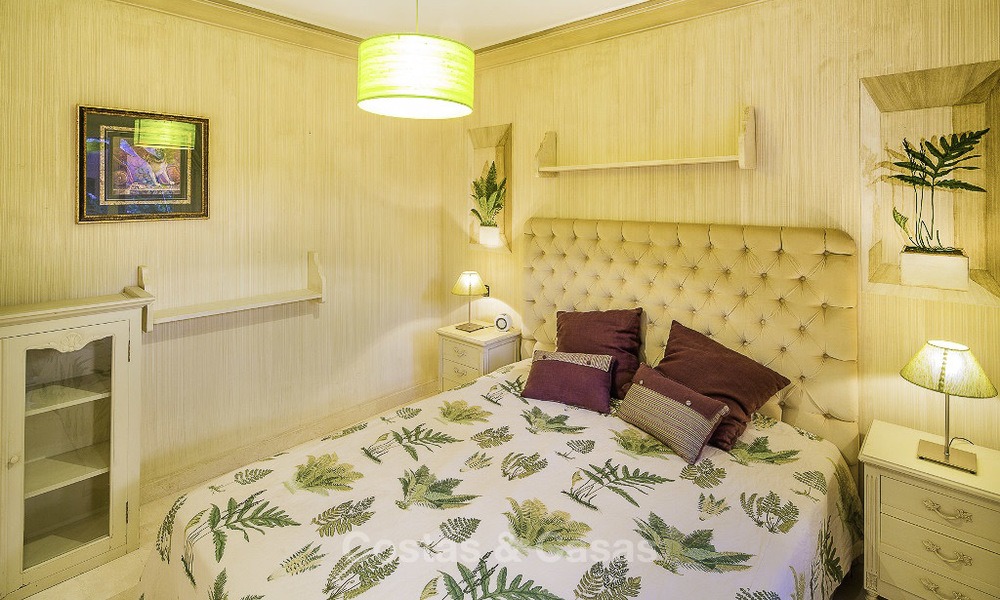 Attractive spacious garden apartment for sale in a prestigious Sierra Blanca complex on the Golden Mile in Marbella 14389