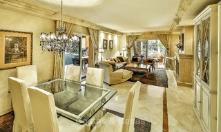 Attractive spacious garden apartment for sale in a prestigious Sierra Blanca complex on the Golden Mile in Marbella 14395 