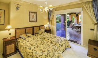 Attractive spacious garden apartment for sale in a prestigious Sierra Blanca complex on the Golden Mile in Marbella 14401 