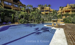 Attractive spacious garden apartment for sale in a prestigious Sierra Blanca complex on the Golden Mile in Marbella 14406 
