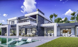 Delightful new modern contemporary villa for sale near the Golf Valley, Nueva Andalucia, in prestigiuous gated urbanisation in Marbella - Benahavis 14464 