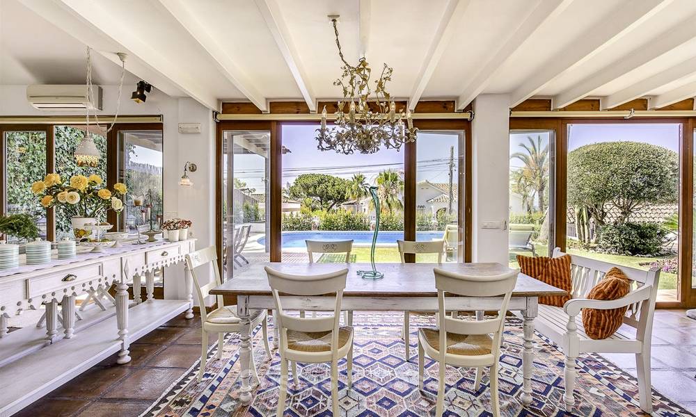 Charming, very spacious Mediterranean style villa for sale, walking distance to the beach, Marbella East 14496