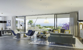 New modern luxury villas with amazing sea views for sale, frontline golf in East Marbella. Ready to move in. 17408 