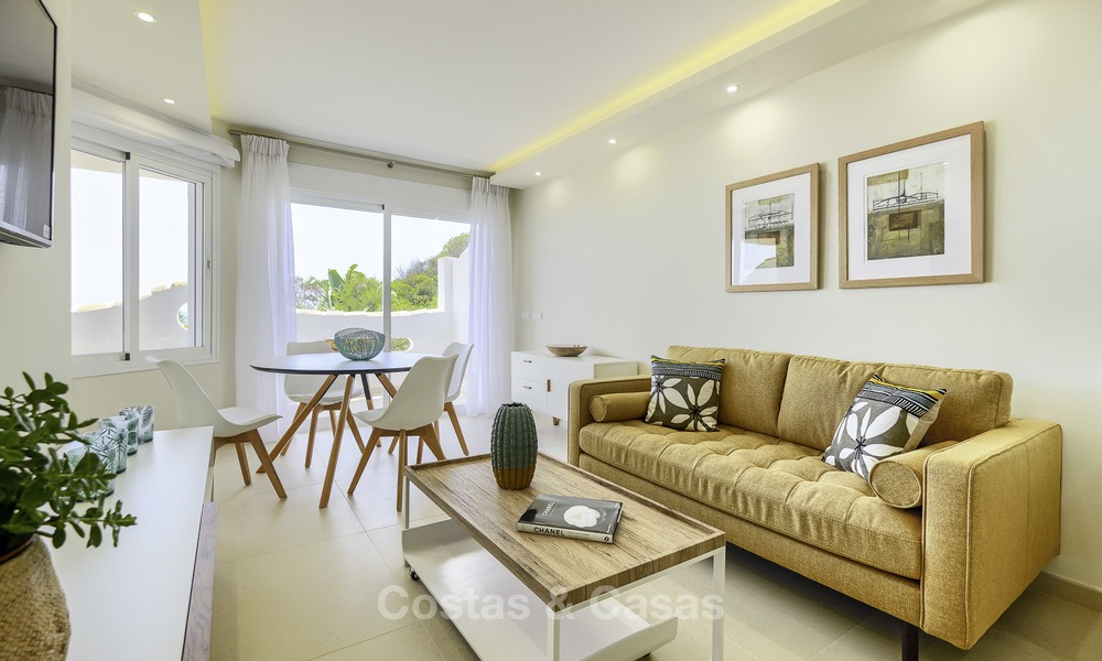 Fully renovated beachfront apartment with panoramic sea views for sale, Mijas Costa 14655