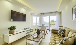 Fully renovated beachfront apartment with panoramic sea views for sale, Mijas Costa 14657 
