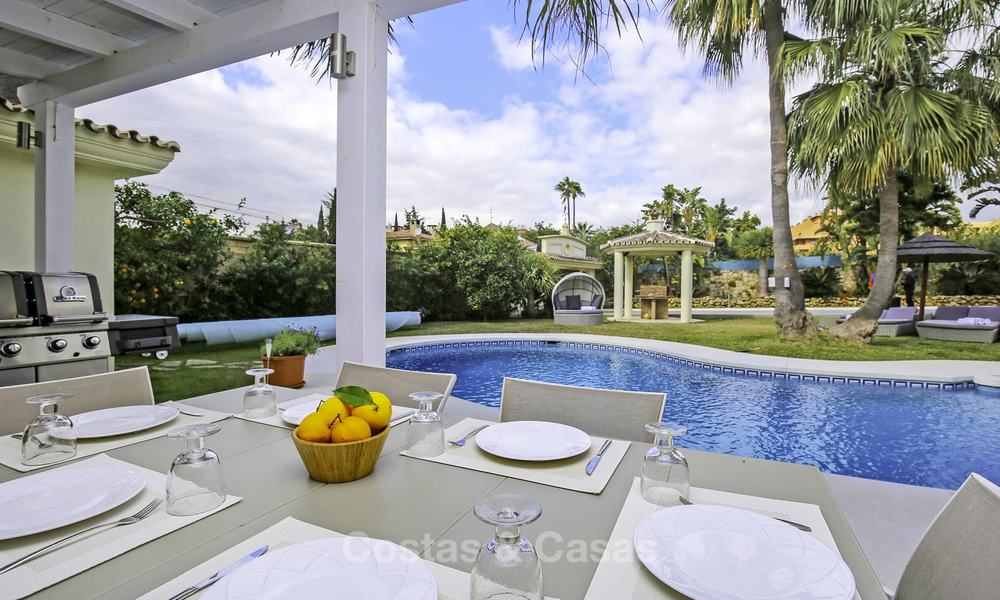 Prestigious Andalusian style villa with sea views and guest apartment for sale on the New Golden Mile, between Marbella and Estepona 14730