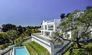 Spectacular, newly built contemporary villa with breath-taking sea, mountain and valley views for sale, move-in ready, East Marbella 14760 