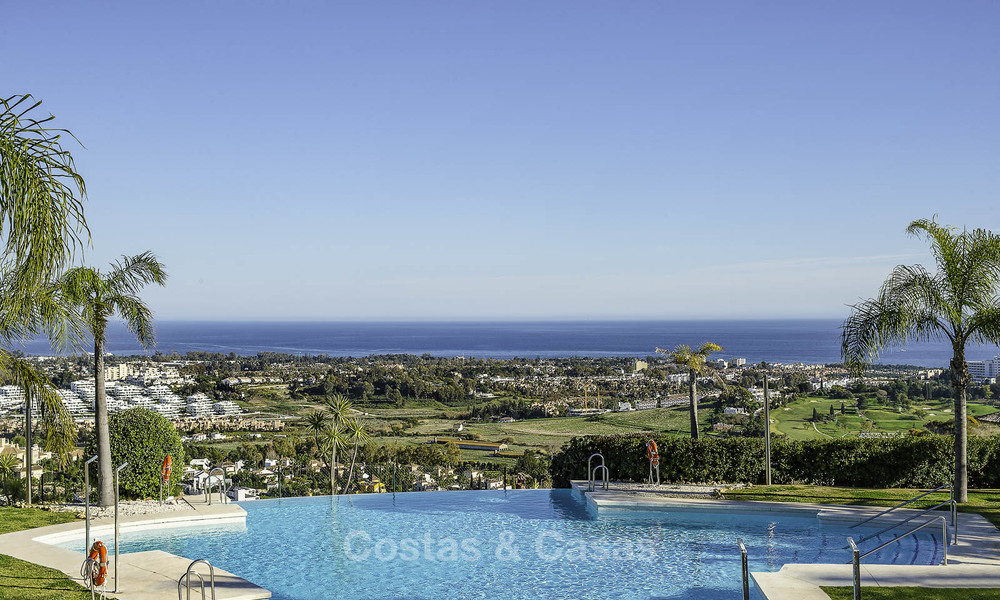 Very charming Andalusian style luxury apartments with amazing sea views for sale, move-in ready, Benahavis - Marbella 14833