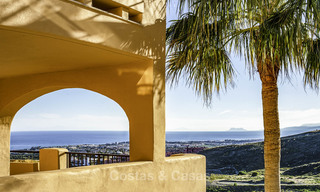 Very charming Andalusian style luxury apartments with amazing sea views for sale, move-in ready, Benahavis - Marbella 14834 
