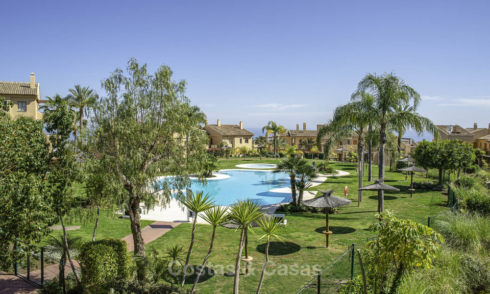 Very charming Andalusian style luxury apartments with amazing sea views for sale, move-in ready, Benahavis - Marbella 14837