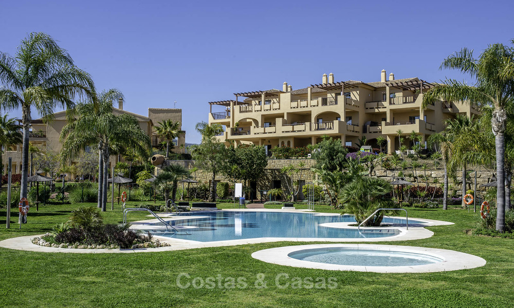 Very charming Andalusian style luxury apartments with amazing sea views for sale, move-in ready, Benahavis - Marbella 14838