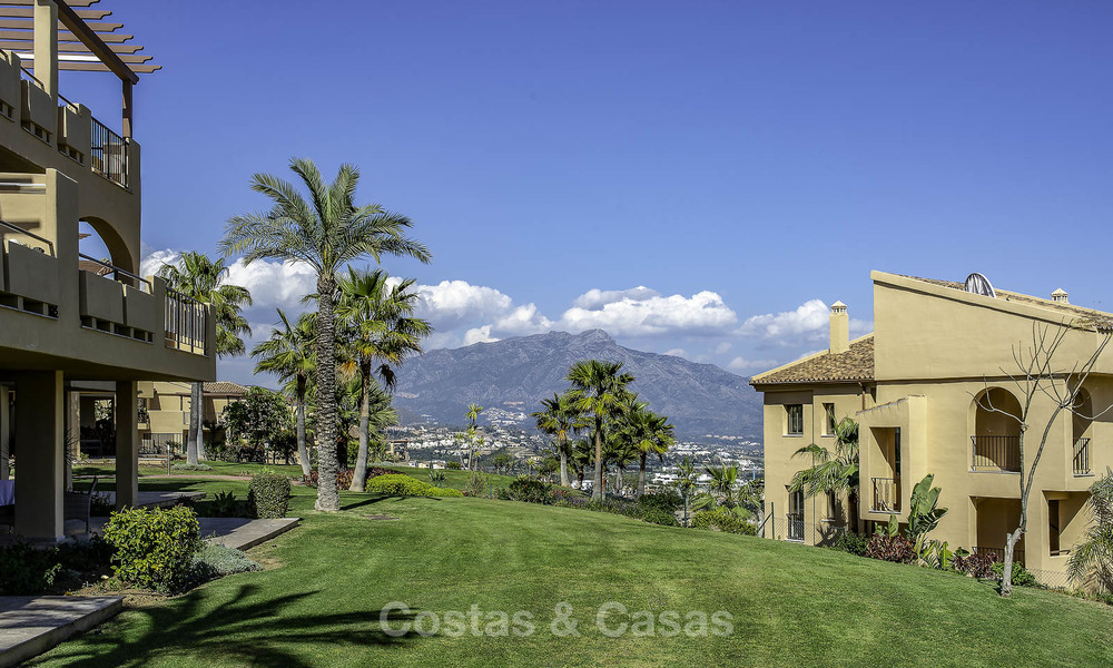 Very charming Andalusian style luxury apartments with amazing sea views for sale, move-in ready, Benahavis - Marbella 14840