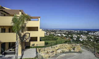 Very charming Andalusian style luxury apartments with amazing sea views for sale, move-in ready, Benahavis - Marbella 14848 