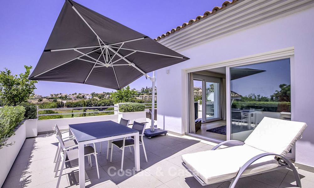 Elegant and very spacious modern-classic villa for sale, frontline golf in Elviria, East Marbella 14885