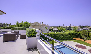 Elegant and very spacious modern-classic villa for sale, frontline golf in Elviria, East Marbella 14886 