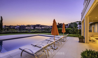 Elegant and very spacious modern-classic villa for sale, frontline golf in Elviria, East Marbella 14904 