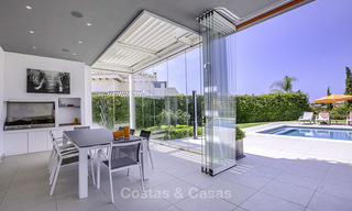 Elegant and very spacious modern-classic villa for sale, frontline golf in Elviria, East Marbella 14910 