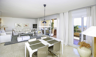 Spacious penthouse apartment with stunning sea views for sale in luxury complex in the Golf Valley, Nueva Andalucia, Marbella 17465 