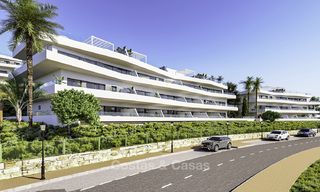 Elegant new modern apartments and penthouses with stunning sea views for sale, walking distance to the beach in Estepona 14991 