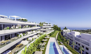 Elegant new modern apartments and penthouses with stunning sea views for sale, walking distance to the beach in Estepona 14992 