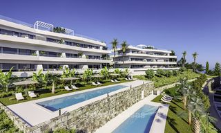 Elegant new modern apartments and penthouses with stunning sea views for sale, walking distance to the beach in Estepona 14993 