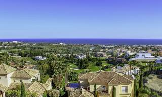 Majestic Andalusian luxury villa for sale on a large plot in an exclusive golf resort, with breath taking sea views in Benahavis - Marbella 15053 