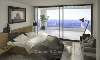 Brand new exclusive villas in contemporary style for sale, with magnificent sea and mountain views, Mijas, Costa del Sol 15206 