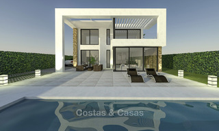 Brand new exclusive villas in contemporary style for sale, with magnificent sea and mountain views, Mijas, Costa del Sol 15209 