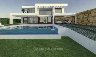 Brand new exclusive villas in contemporary style for sale, with magnificent sea and mountain views, Mijas, Costa del Sol 15214 