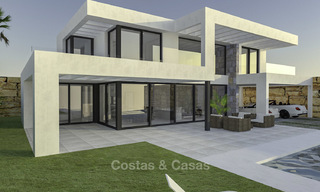 Brand new exclusive villas in contemporary style for sale, with magnificent sea and mountain views, Mijas, Costa del Sol 15215 