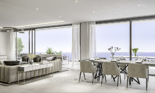 New contemporary luxury villas with panoramic sea and mountain views for sale in Elviria, Marbella 15235 