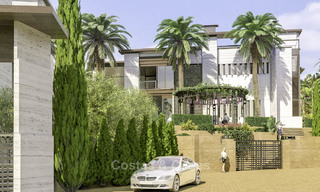 New mansion-style modern luxury villas for sale, walking distance to Puerto Banus, on the Golden Mile in Marbella 15301 