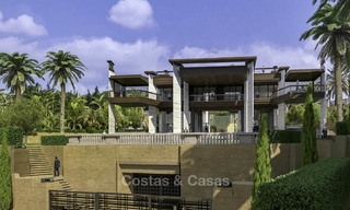 New mansion-style modern luxury villas for sale, walking distance to Puerto Banus, on the Golden Mile in Marbella 15315 