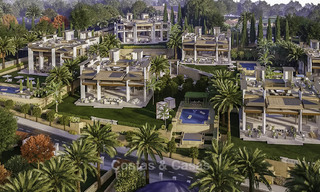 New mansion-style modern luxury villas for sale, walking distance to Puerto Banus, on the Golden Mile in Marbella 15317 