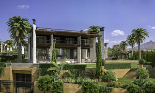 New mansion-style modern luxury villas for sale, walking distance to Puerto Banus, on the Golden Mile in Marbella 15319 