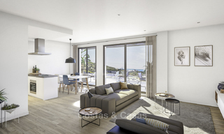 New modern apartments with sea views for sale, walking distance to the beach and amenities, Estepona 15373 