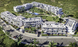 New modern apartments with sea views for sale, walking distance to the beach and amenities, Estepona 15375 