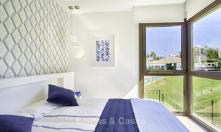 Move-in ready. Elegant and luxurious new contemporary townhouses for sale in Nueva Andalucia, Marbella 16796 